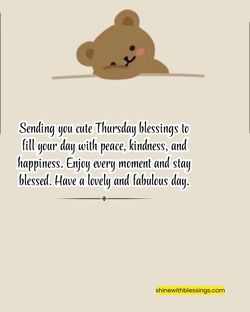 Cute Thursday Blessings