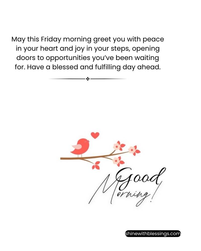 Friday Good Morning Blessings with Flowers