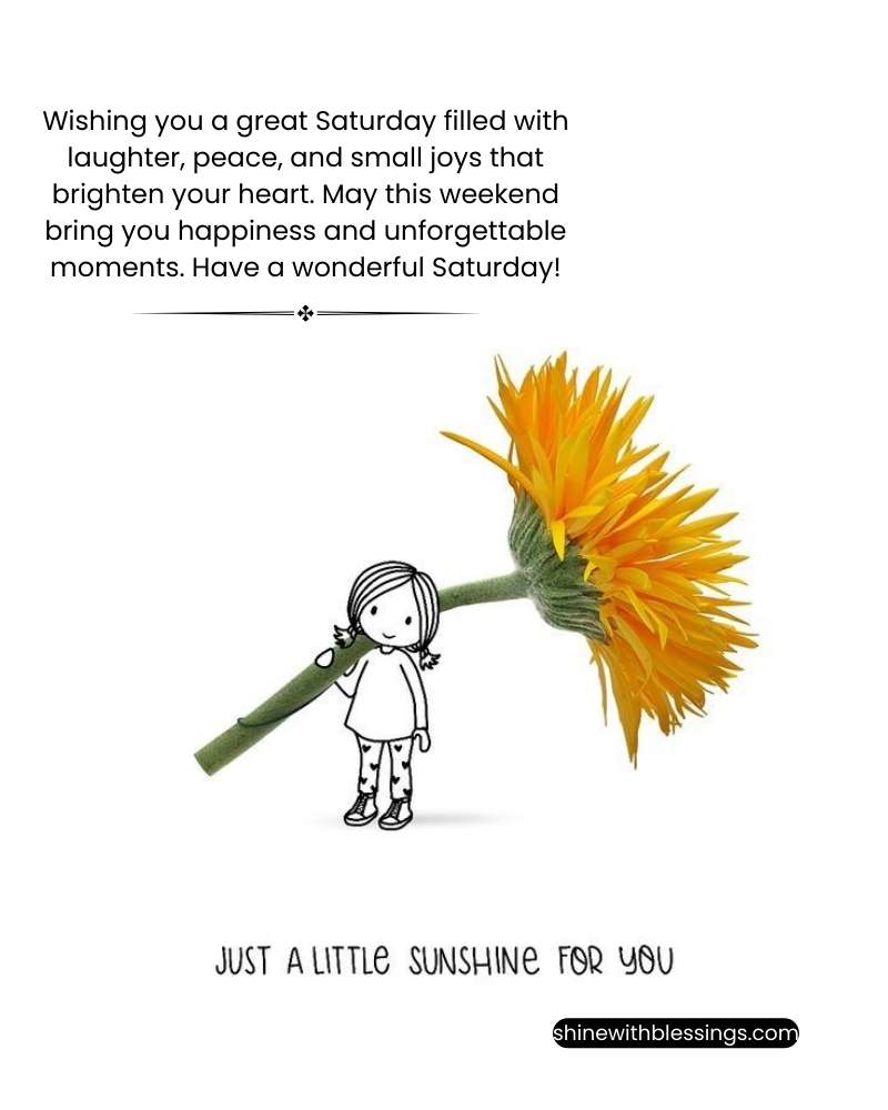 Great Saturday Wishes and Blessings
