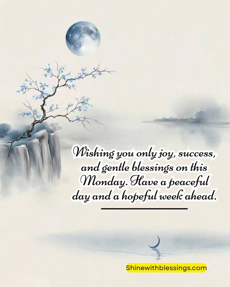 Monday Blessings Quotes with nature background