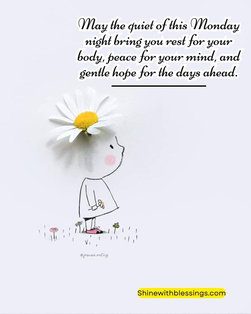 Monday Night Blessings with restful background