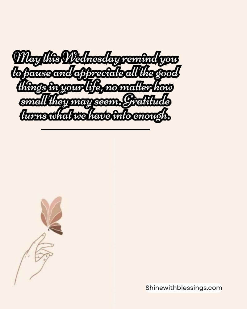 Positive Thankful Wednesday Blessings