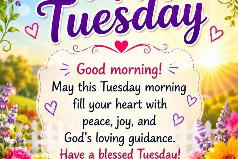 180+ Happy Tuesday Blessings, Greetings and Quotes