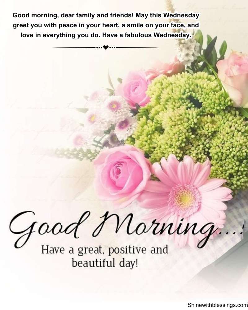 Wednesday Morning Greetings For Family and Friends