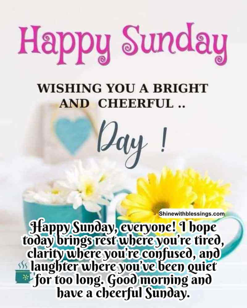 Good Morning Sunday Wishes and Messages with Flowers