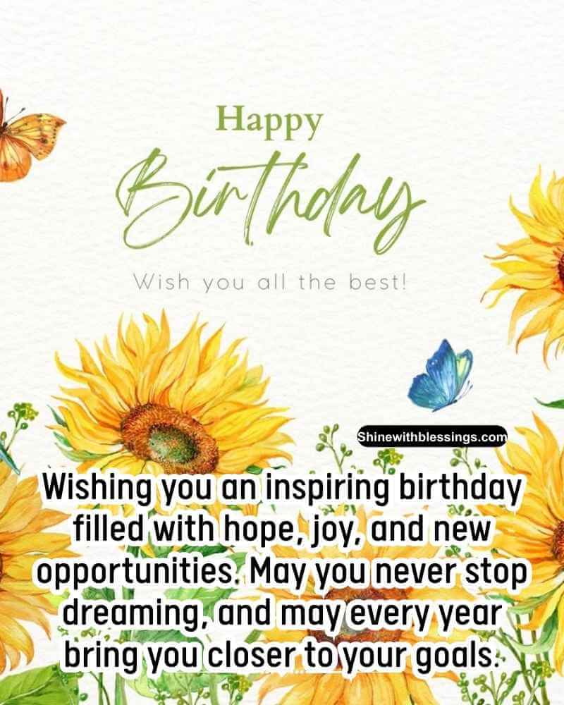 Inspirational Birthday Blessings Quotes