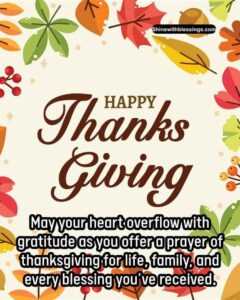 Thanksgiving Blessings and Prayers to Thank God - 2026