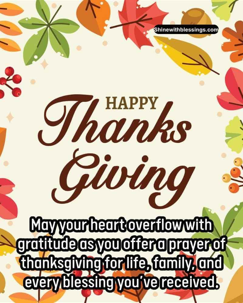 Thanksgiving Blessings and Prayers to Thank God - 2026