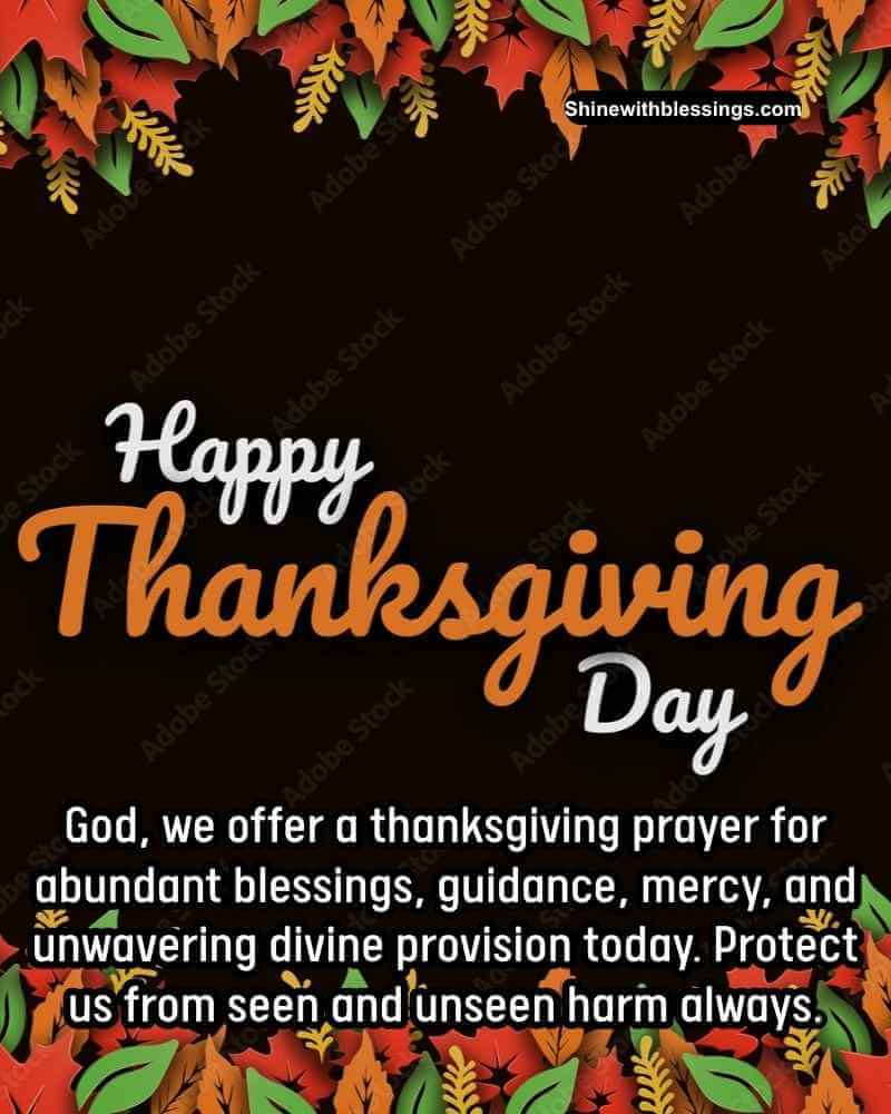 Powerful Thanksgiving Prayers to thank God