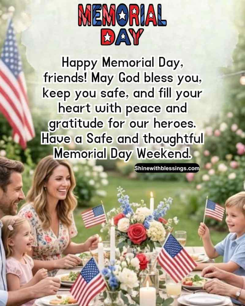 Blessed Memorial Day Wishes for Friends