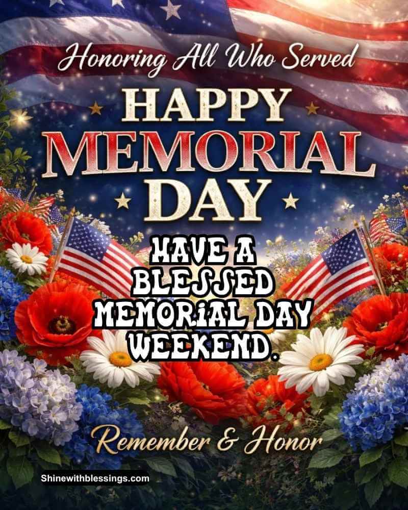 Cute Memorial Day Blessings Images