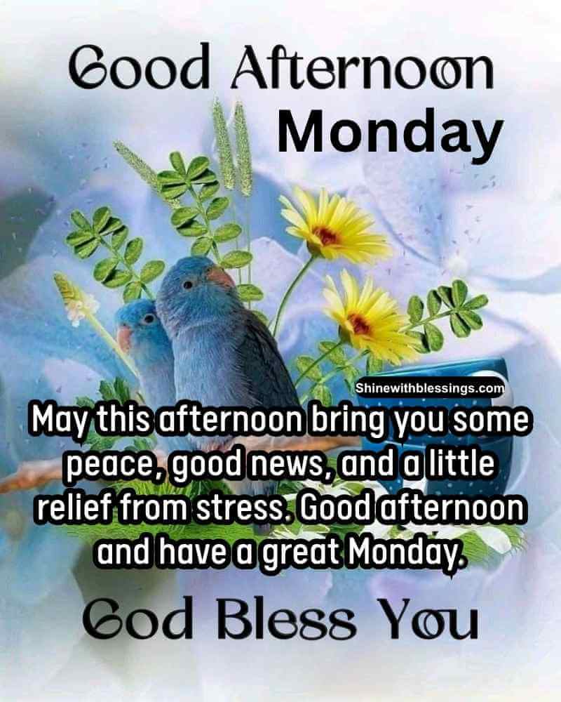 77+ Monday Afternoon Blessings Quotes and Prayers to Share
