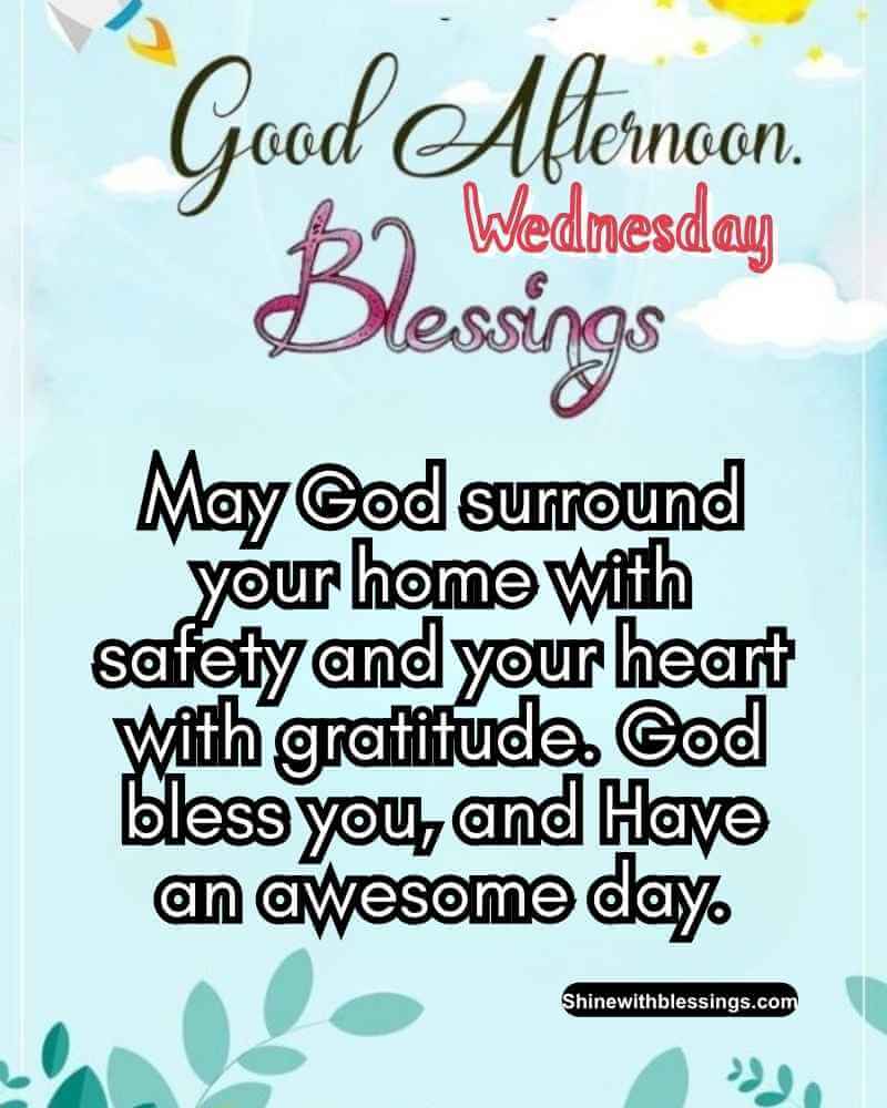 Thankful Wednesday Afternoon Greetings and Blessings