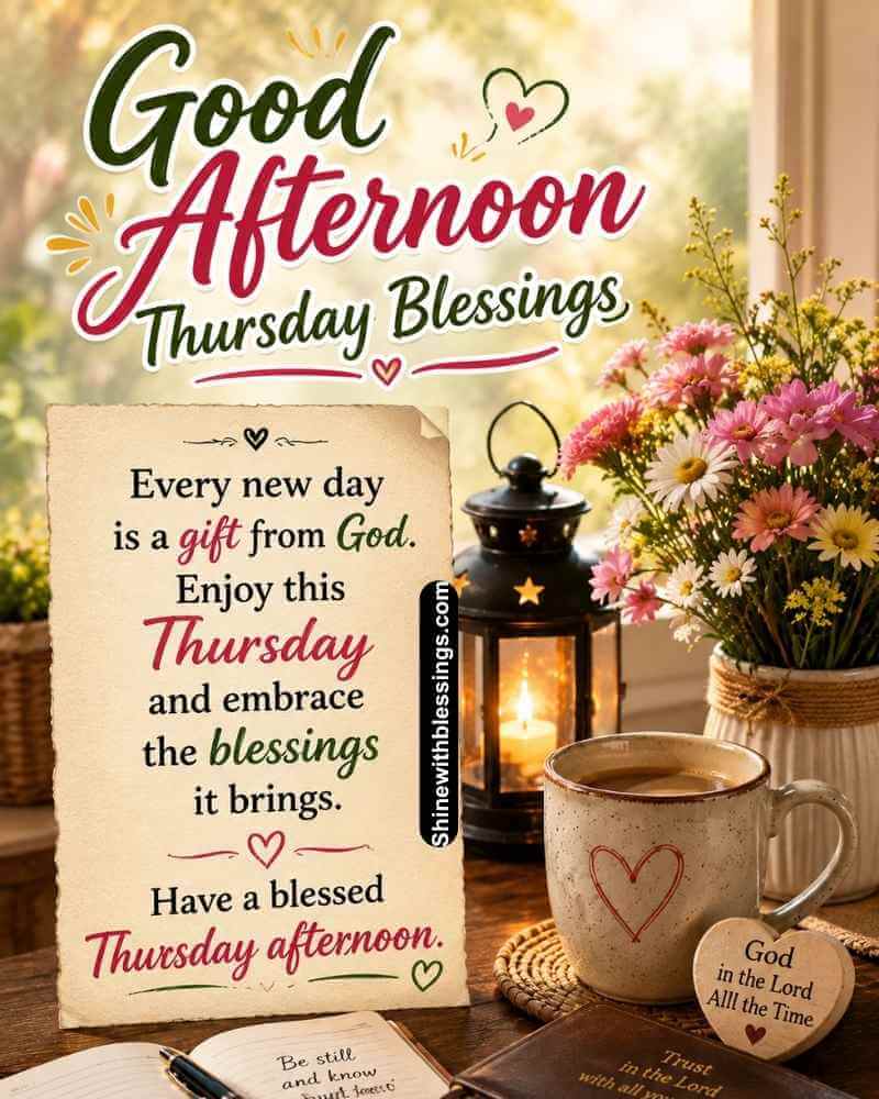 Thursday Afternoon Blessings Images and Quotes
