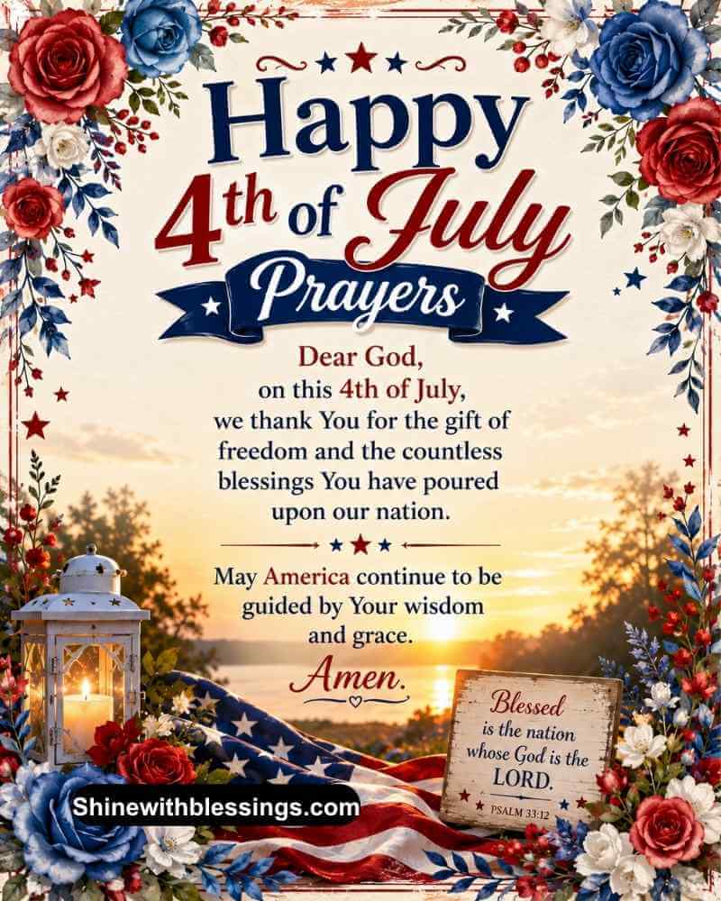 Powerful 4th of July Blessings Prayer